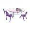 Used kindergarten furniture children plastic half moon table and chairs