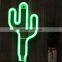 LED Neon Light Clover Cactus Shape Wall Mounted LED Decorative Channel Letter Logo Sign Christmas Tree Neon Sign for Holiday