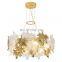 Luxury Glass Art Chandelier Modern Villa Living Room Creative Maple Leaf Glass Bedroom Dining Indoor Pendant Light