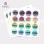 Silver Custom Logo Printing Holographic Label in Sheet with SECURE GENUINE Background