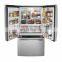 558L Factory Custom CE ROHS Approval LCD Display Frost Free French Door Inverter Fridge