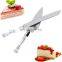2pcs Stainless Steel Knife and Shovel Pizza Bread Knife Wedding Supplies Cake Knife Triangle Bread Shovel Baking Tools