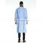 surgical isolation gown composite nonwoven fabric smms isol gown blue gown dispos medical