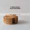 Best Selling Handcrafted Woven Rattan Coasters Separate Or Set Cheap Wholesale in Bulk Vietnam Supplier