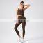 Recycle Workout Two Piece Set Wear Gym Ribbed Fitness Woman Yoga Set Custom 2 Piece Yoga Legging Set Women