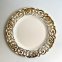13 inch Wholesale Cheap Party Dinnerware Plastic Floral Copper Rose Gold Silver Charger Plates Wedding