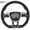 For Audi A6 C8 Alcantara Leather Red Stitching Multifunction Steering Wheel Assembly