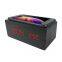 Desktop Aux Usb Connection Portable Wireless Blue Tooth BT 2 in 1 Alarm Clock Speaker