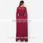 Fashion women high quality islamic clothing women dress with long sleeve muslim dress D239