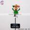 christmas snowman stick of garden decoration with stop sign