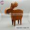 animal metal garden art rusty metal reindeer ornaments