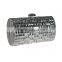 fashionable luxury glass stone clutch evening bag