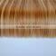 Double drawn 100% human hair honey brown weave