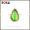 http:// New Style pears shape golden border glass // fancy rhinestones glass stones for jewellery //