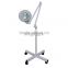 5X adjustable floor stand steamer magnifying lamp