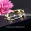 High Quality Style Hollow 18K Gold Plated Square Crystal Bangle Best Gift