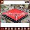 Professional competition thai boxing ring with strong ropes and corner pad