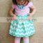 Blue Shapes Fashion Dress for Girls and Mother,2015 Mother Daughter Matching Shapes Dress&Clothing
