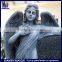 Antique weeping angel sculpture headstone tombstone