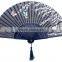 Japanese Folding Fan Butterfly & Flower Hand Held Silk Bamboo Fan Wedding Favor Gift