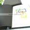 high quality grey thermo pu leather diary customized