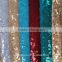 Widely sell 3mm 100% polyester gold sequins embroidery fabric for garment cloth