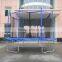 retagular high jump trampoline with safety enclosure for sale from the factory
