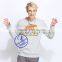Custom 100% Fleece Polyester Men Grey Pullover Hoodie Sweatshirts
