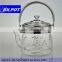 High sense and high quality pyrex glass tea pot for wholesales, OEM also available Coffee Pot 1500M