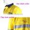100% cotton hi-vis yellow two tone safety work uniform