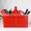 Leather gift basket food storage basket basket magazine hotel hand basket basket basket new leather corte