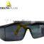 Deltaplus polycarbonate single lens adjustable nylon arms safety glasses