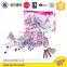 Amusement park series 3D puzzle game with light and music ferris wheel 360 degree rotation 65pcs