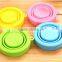 Food grade heat resistance folding silicone cup for travel outdoor camping