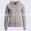100% cotton fleece marl grey womens fitness hoodie