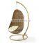 Aluminum frame hanging rattan egg chair