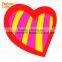 Soft Pvc Bespoke Heart Flower Coasters High Quality Water Cup Pads Promotional Gifts