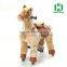 HI EN71 hot sale mechanical riding plush horse toy on wheels for kids