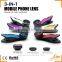 AIKE Global Lens AK005 2016 Newest Technology Camera Lenses Zoom Lens 198 Degree Fisheye+0.63x Wide-angle+15x Macro Lens Set