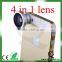 new products 2015 technology 4 in 1 mobile phone camera lens