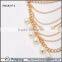 Hot selling new layered gold love pearl anklet
