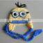 factory different styles crochet minion beanie hat baby