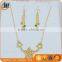 Popular Gift Dubai 18k Gold Plated Jewelry Set For Ladies