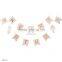 HAPPY Birthday gold letter paper string flag birthday party decorations kids party decoration