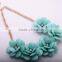 <<<2016 New Jewelry Women Bohemian Style Fashion Blue Flower Collar Necklaces Accessories/