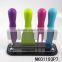 4PCS NON-STICK COATING CHEESE KNIVES SET WITH ACRYLIC STAND