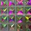 high quality super shine 14x14mm square shaped sew on stone with double hole for evening dress