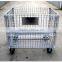 Collapsible wire mesh container
