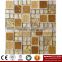 IMARK Mixed Color Marble Mosaic Tiles Mix Gold Foil Crystal Glass Mosaic Tiles for Wall Decoration Code IXGM8-069