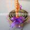 Handmade bamboo fruit basket for food and fruits